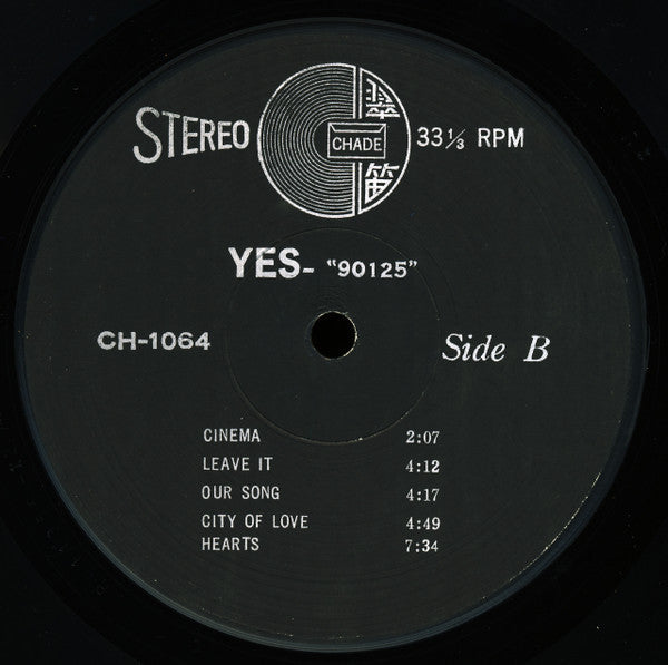 Yes : 90125 (LP, Album, Uno)