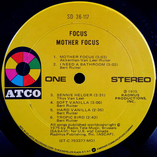 Focus (2) : Mother Focus (LP, Album, MO )