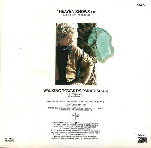 Robert Plant : Heaven Knows (7", Single)