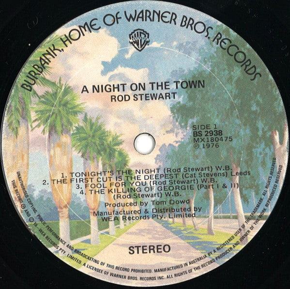 Rod Stewart : A Night On The Town (LP, Album)
