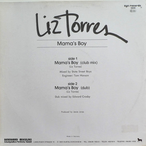 Liz Torres : Mama's Boy (12")