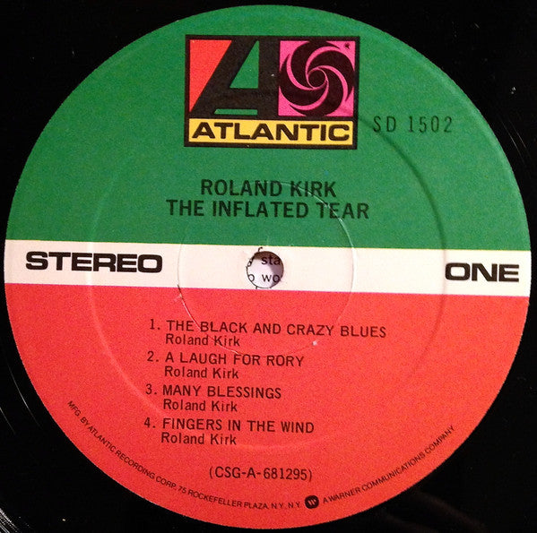 Roland Kirk : The Inflated Tear (LP, Album, RE)