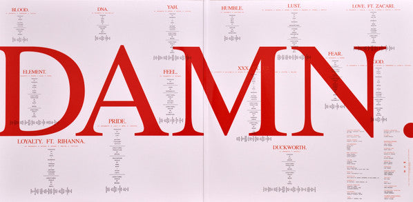 Kendrick Lamar : Damn. (2xLP, Album, Gat)