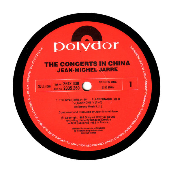 Jean-Michel Jarre : The Concerts In China (2xLP, Album)