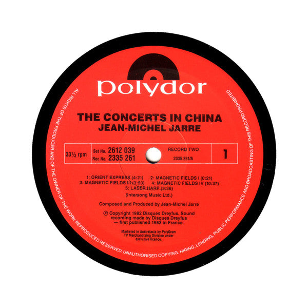 Jean-Michel Jarre : The Concerts In China (2xLP, Album)