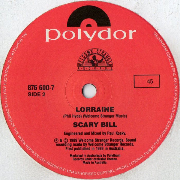 Scary Bill : Planet X (7", Single)