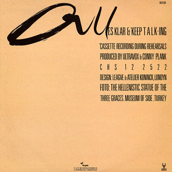 Ultravox : All Stood Still (12", Single)