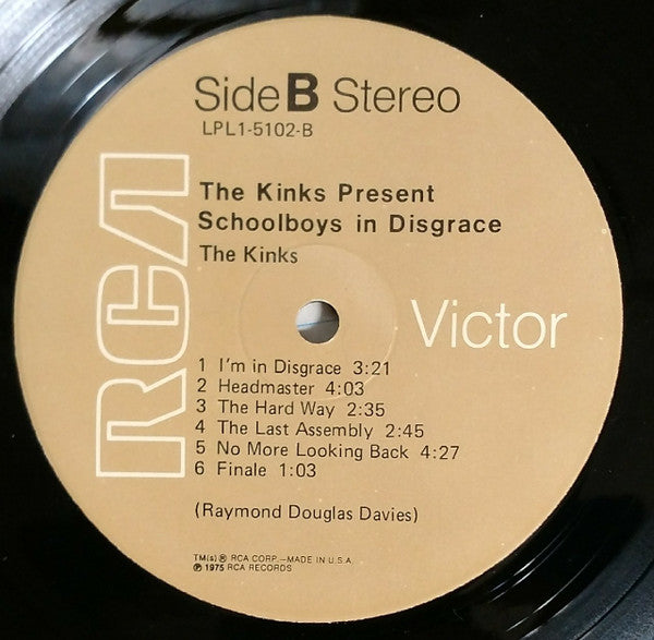 The Kinks : The Kinks Present Schoolboys In Disgrace (LP, Album)