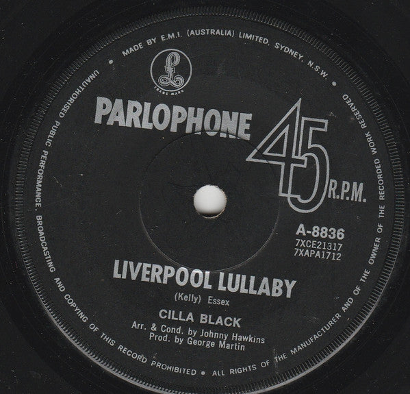 Cilla Black : Conversations (7", Single)