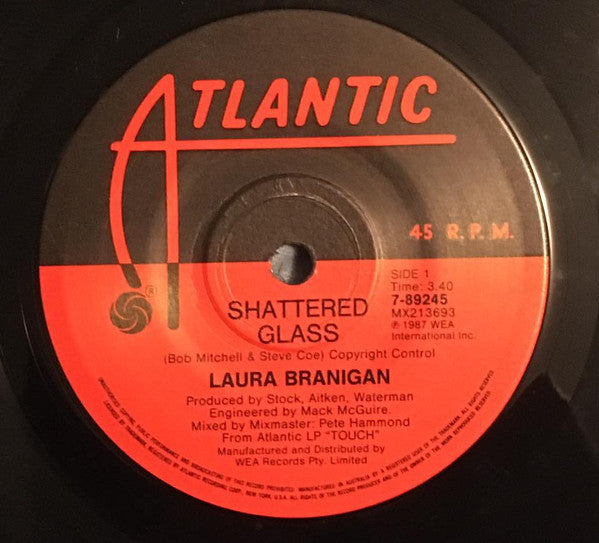 Laura Branigan : Shattered Glass (7", Single)