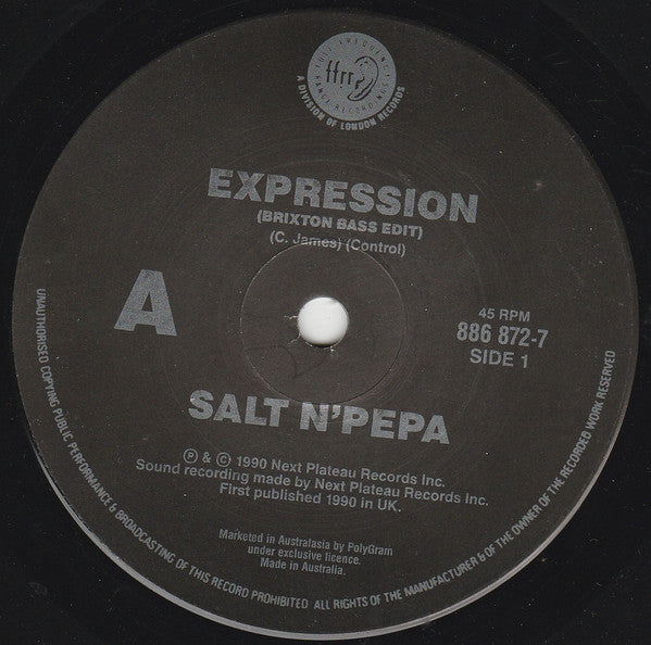 Salt 'N' Pepa : Expression (7", Single)