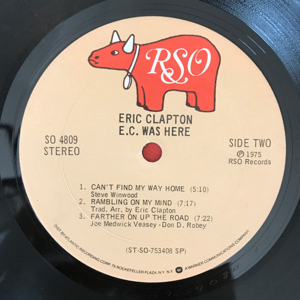Eric Clapton : E.C. Was Here (LP, Album, SP )