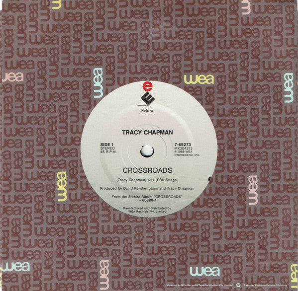 Tracy Chapman : Crossroads / Born To Fight (7", Single)