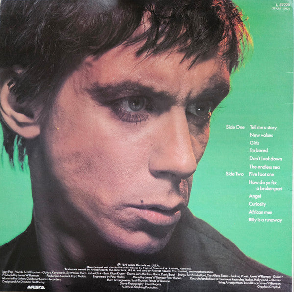 Iggy Pop : New Values (LP, Album, RE, TP)