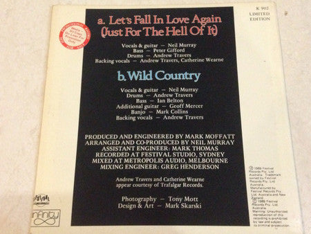 Neil Murray (2) : Let's Fall In Love Again (Just For The Hell Of It) (7", Single)