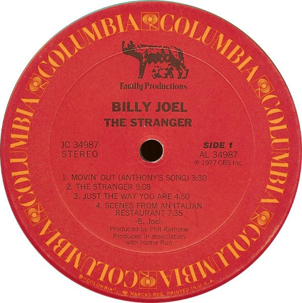 Billy Joel : The Stranger (LP, Album, San)