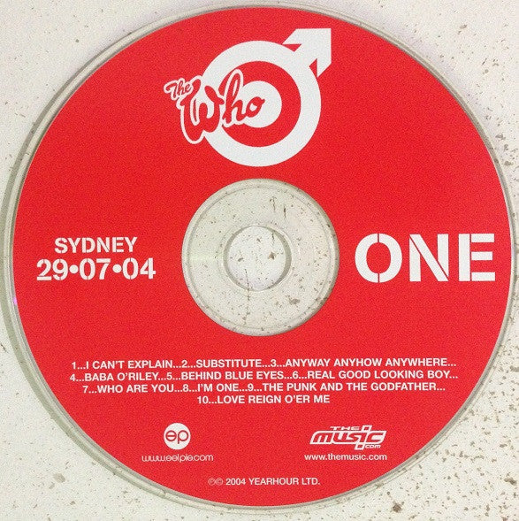 The Who : Sydney 29.07.04 (2xCD, Album, Tour)
