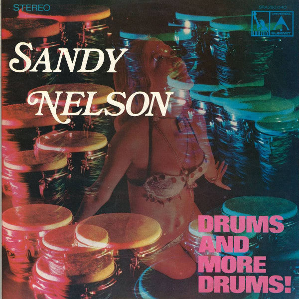 Sandy Nelson : Drums And More Drums! (LP, Comp, RE)