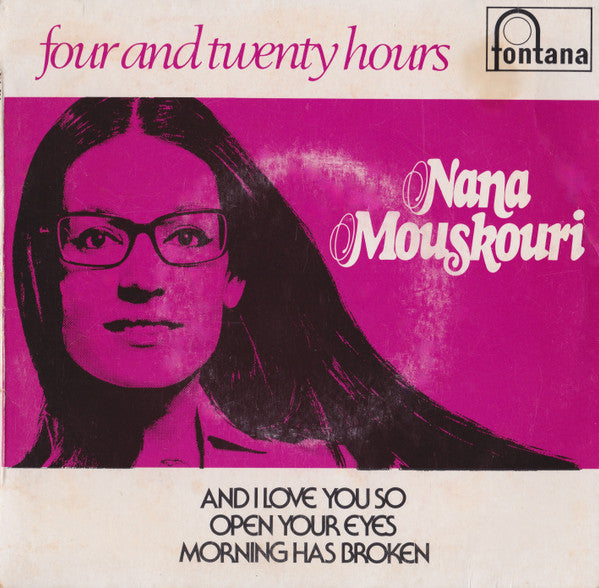 Nana Mouskouri : Four And Twenty Hours (7", EP, Mono)