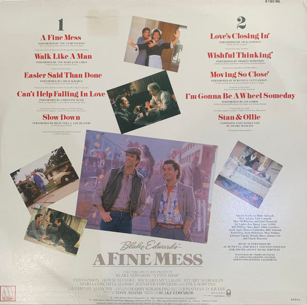Various : Music From The Motion Picture Soundtrack "A Fine Mess" (LP, Album, Comp)