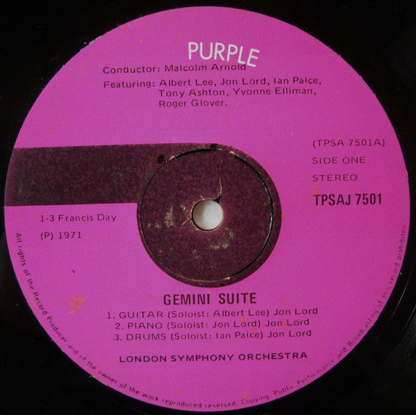 Jon Lord / London Symphony Orchestra : Gemini Suite (LP, Album, Gat)