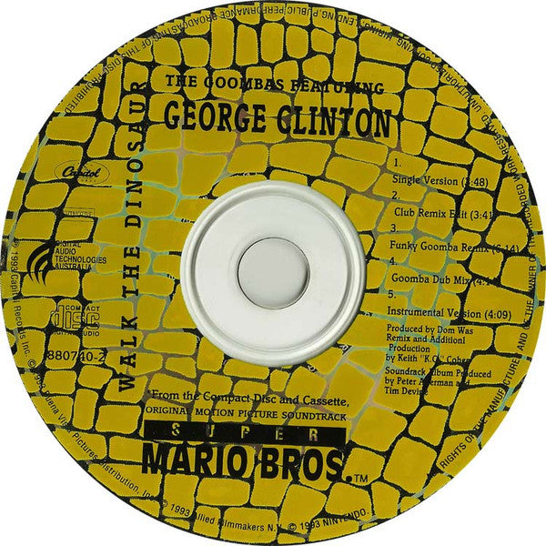 The Goombas Featuring George Clinton : Walk The Dinosaur (CD, Maxi)