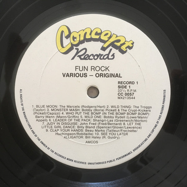 Various : Fun Rock (2xLP, Comp)