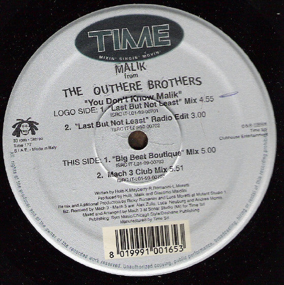 Malik (5) : You Don't Know Malik (12")