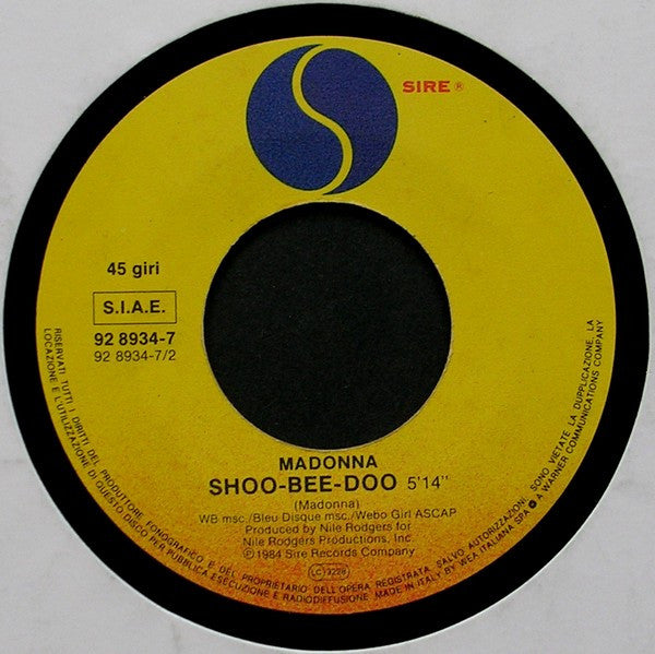 Madonna : Into The Groove (7", Single)