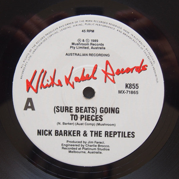 Nick Barker And The Reptiles : (Sure Beats) Going To Pieces (7", Single, Ltd)