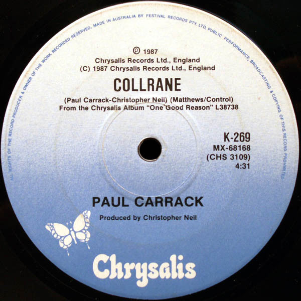 Paul Carrack : When You Walk In The Room (7", Single, Ltd, Pic)