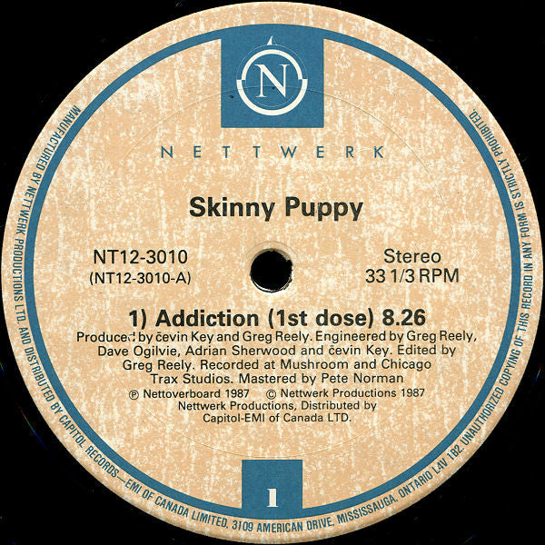 Skinny Puppy : Addiction (12", Single)