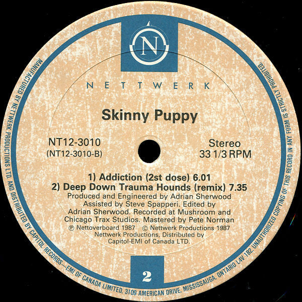 Skinny Puppy : Addiction (12", Single)
