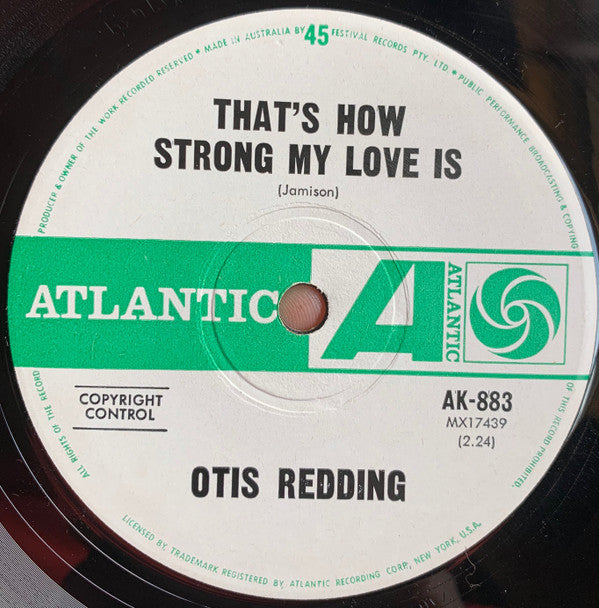 Otis Redding : That's How Strong My Love Is / Mr. Pitiful (7", Single)