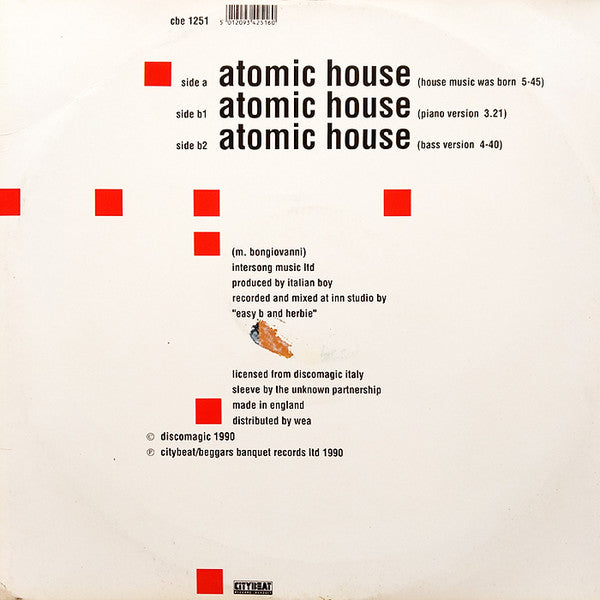D.J. Atomico Herbie* : Atomic House (12")