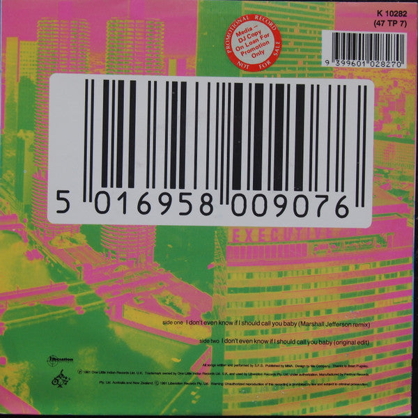 Soul Family Sensation : I Don't Even Know If I Should Call You Baby (7", Single)