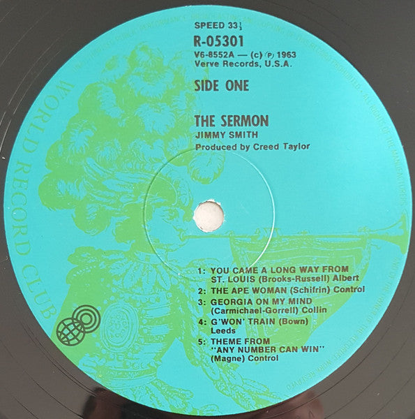Jimmy Smith : The Sermon (LP, Album, Club)