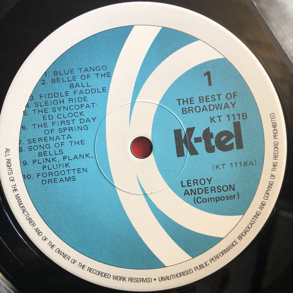 Leroy Anderson & Rodgers & Hammerstein : The Best Of Broadway (LP, Album)