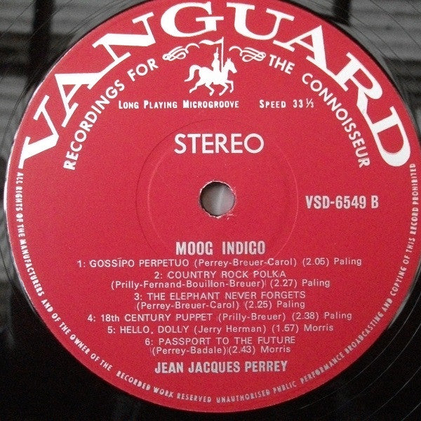 Jean-Jacques Perrey : Moog Indigo (LP, Album, 1st)