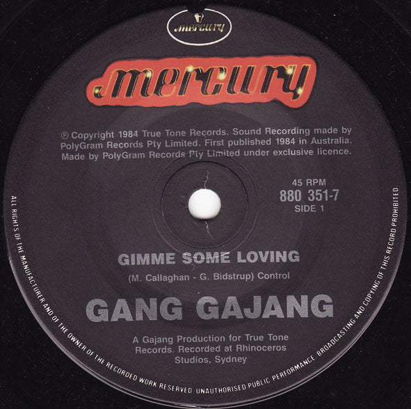 Gang Gajang* : Gimme Some Loving (7")