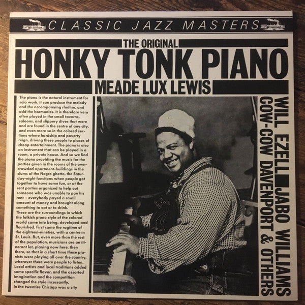 Meade "Lux" Lewis, Will Ezell, Jabo Williams, Cow Cow Davenport & Various : The Original Honky Tonk Piano (LP, Comp)