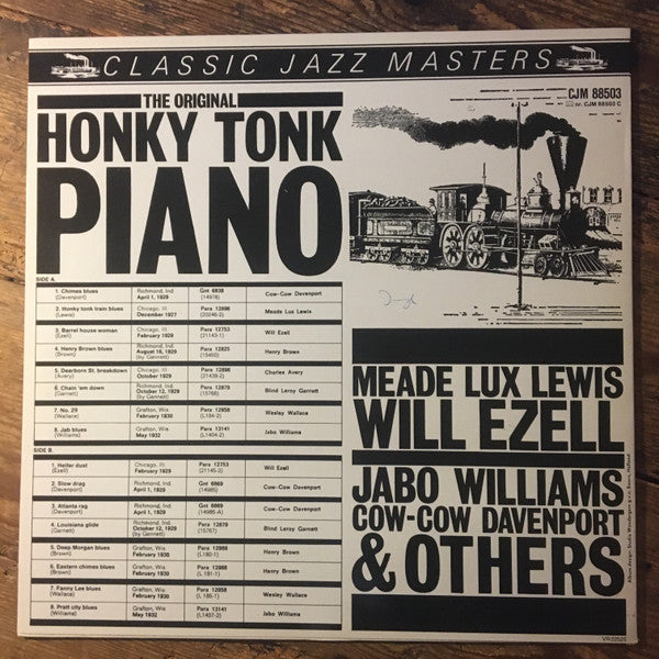 Meade "Lux" Lewis, Will Ezell, Jabo Williams, Cow Cow Davenport & Various : The Original Honky Tonk Piano (LP, Comp)