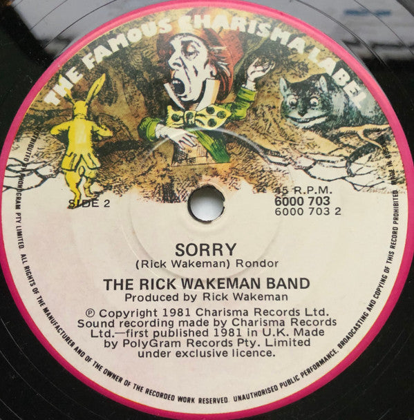 The Rick Wakeman Band : Julia / Sorry (7", Single)