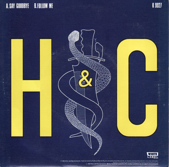 Hunters & Collectors : Say Goodbye (7", Single)