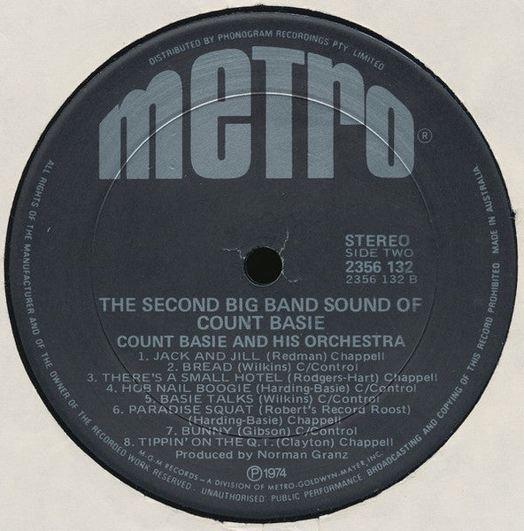 Count Basie Orchestra : The Second Big Band Sound Of Count Basie And His Orchestra (LP, Album, Comp)