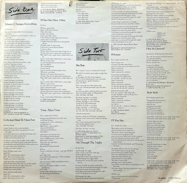 Cyndi Lauper : She's So Unusual (LP, Album)