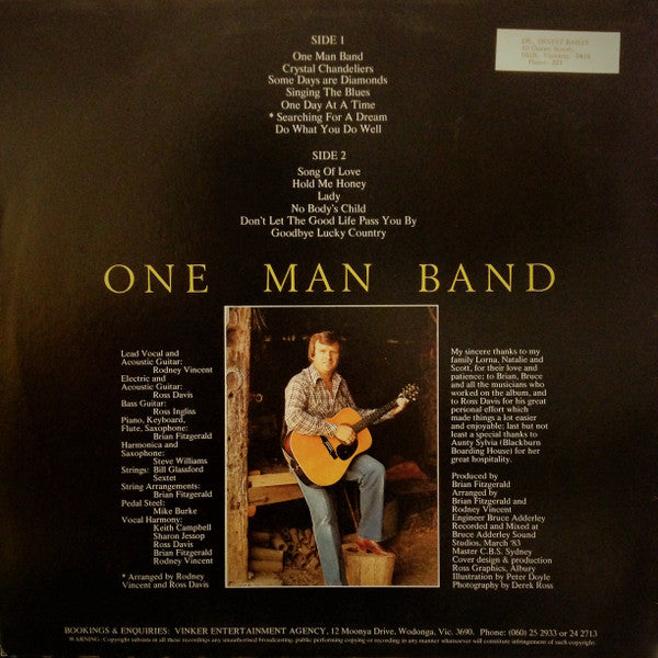 Rodney Vincent : One Man Band (LP, Album)