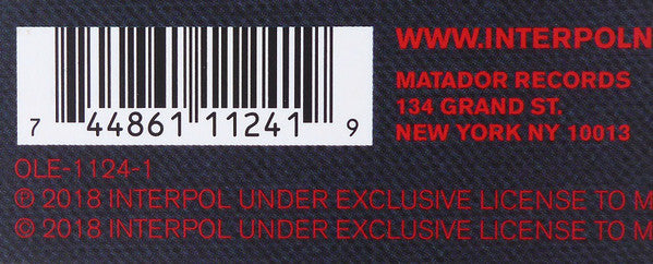 Interpol : Marauder (LP, Album, Ltd, Cre)