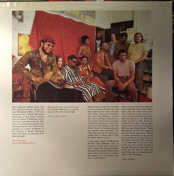 Rahsaan Roland Kirk* : Bright Moments (2xLP, Album, MO)
