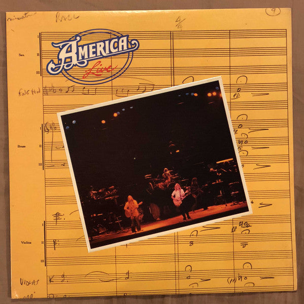 America (2) : Live (LP, Album, Los)